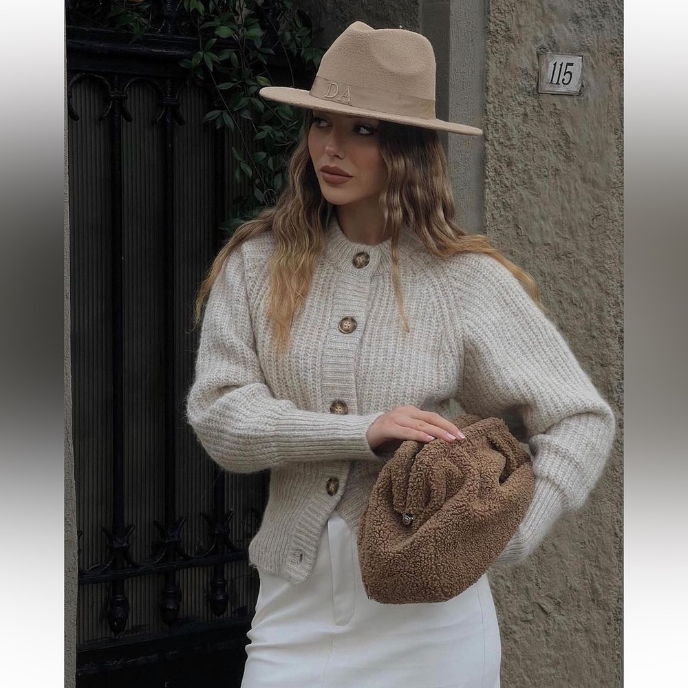 ZARA last 2🔥 ribbed knit cardigan jacket alpaca and wool blend blogger favorite